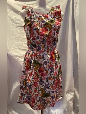 City Streets Floral Sleeveless Midi Dress